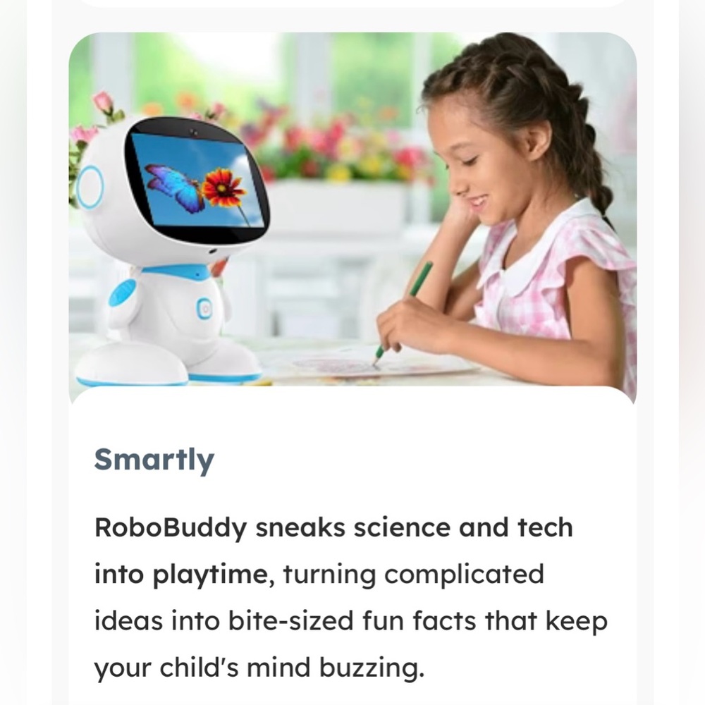AI-Powered Robobuddy - Interactive Toy - Blue and White - Picture 8 of 9